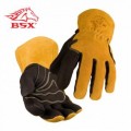 BSX Premium  Grain Pigskin Cowhide Back MIG Welding Gloves (BM88)
